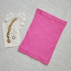 Y2k knitro rhinestone ribbed tube top